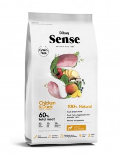 SENSE Pollo y Pato Grain Free 12kg - Pienso para Perros