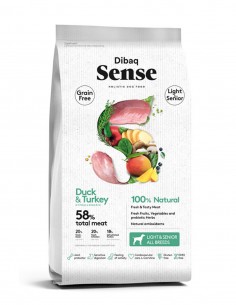 SENSE Pato y Pavo LIGHT Grain Free 12kg - Pienso para...