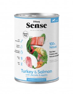 SENSE Salmón y Pavo 380g - Comida Húmeda para CACHORROS