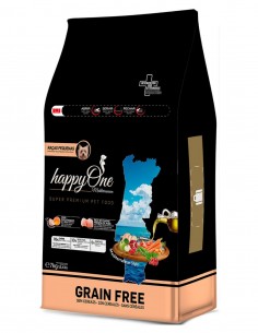 HAPPY ONE Grain Free Ave 7kg - Pienso para perros RAZA...