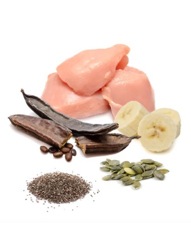 PUROMENU Choquis Pavo, Plátano y Chía 125g -...