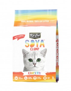 Kit Cat SoyaClump Arena de Soja Eco - Confetti 7L