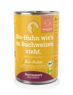 HERRMANN'S Pollo e Hinojo 400g - Comida Húmeda BIO para...