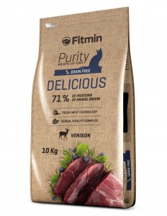FITMIN Delicious Ciervo Grain Free 10kg - Para Gatos