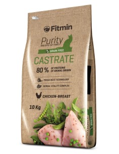 FITMIN Castrate Pollo Grain Free 10kg - Para Gatos...