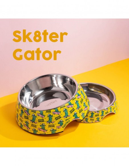 FUZZYARD Comedero Sk8ter Gator S - Para Perros
