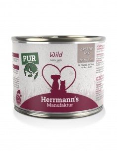 HERRMANN'S PURE Ciervo 200g - Comida Húmeda para Perros y...