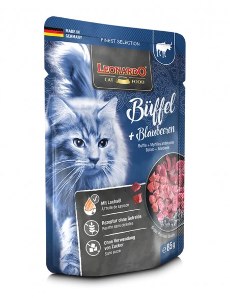 Leonardo Finest Selection Búfalo y Arándanos 85g - Para Gatos