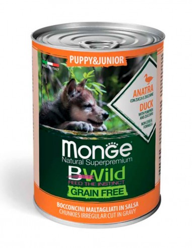 MONGE Bwild Pato 400g - Comida Húmeda para...