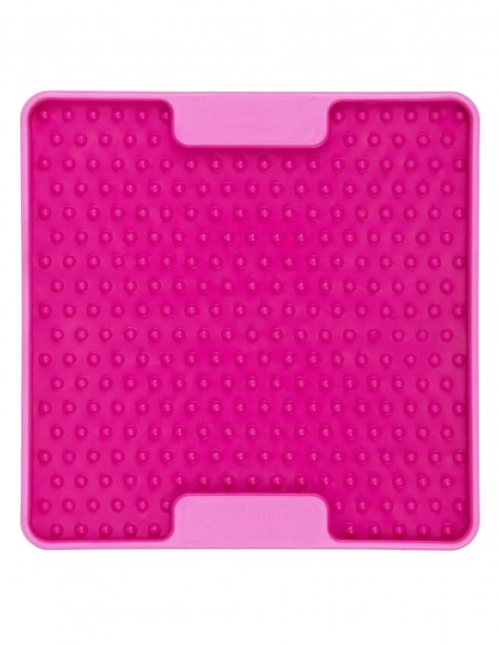 LickiMat MINI Tuff Soother Rosa - Comedero Antivoracidad para Gatos