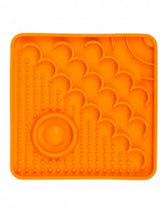 LickiMat CATSTER Naranja - Comedero Antivoracidad para Gatos