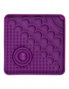 LickiMat CATSTER Lila - Comedero Antivoracidad para Gatos