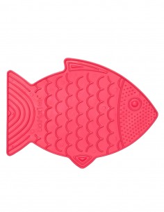 LickiMat Felix Rosa - Comedero Antivoracidad para Gatos