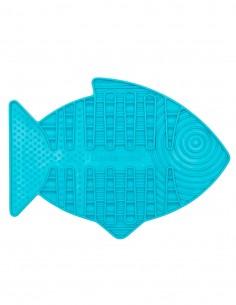 LickiMat Casper Turquesa - Comedero Antivoracidad para Gatos