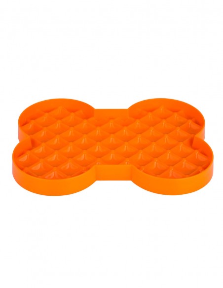 LickiMat Slodog Naranja - Comedero Antivoracidad para Perros