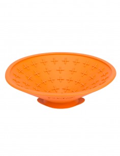 LickiMat Splash Naranja - Comedero Antivoracidad para Perros