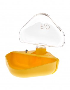 Botella De Viaje Con Cuenco Amarilla 350ml - Para Perros 2