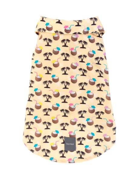 FuzzYard Camisa Hawaiana Sandy Coconut - Talla 1