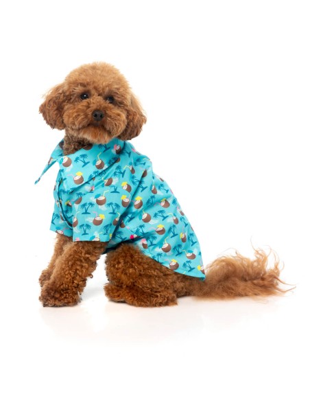 FuzzYard Camisa Hawaiana Blue Oasis - Talla 7