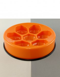 Cavity Comedero Slow Feed Naranja para perros 2