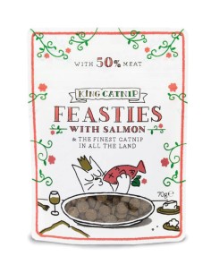 KING CATNIP Feasties con Salmón 70g - Snacks para Gatos