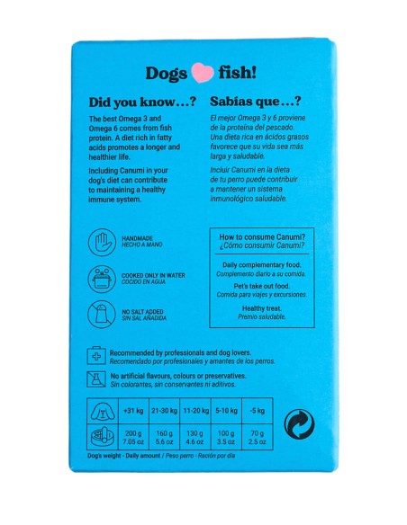 CANUMI Filetes Caballa del Sur 125g - Para Perros