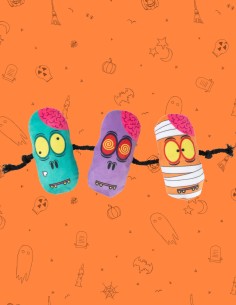 FuzzYard Halloween Cat Toy - Zombie Skewer String