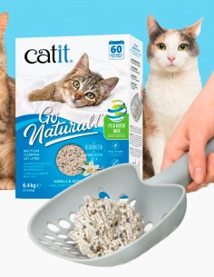 Catit Go Natural! Arena MIX Guisante + Bentonita 2x 3,2kg... 2