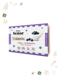 SENSE Turrón de Tarta de Yogur y Arándanos 185g - Para...