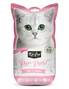 KIT CAT PurrPuree Atún y Salmón 4x15g