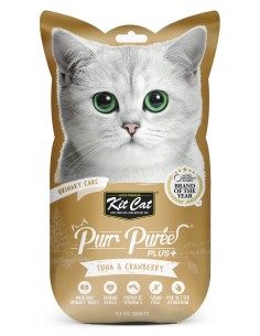 KIT CAT PurrPureePlus Atún y Arándano 4x15g - Problemas...