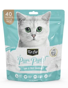 KIT CAT PurrPuree Value Pack Atún y Fibra 40x15g -...