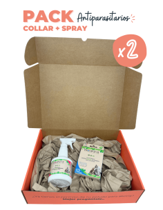 Pack Antiparasitarios Collar + Spray by Pampermut - Para...