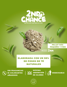 Kit Cat Second Chance - Arena de Hojas de Té Verde,... 2