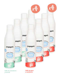 YOGUPET Pack Kéfir 8x200ml - Para Perros y Gatos