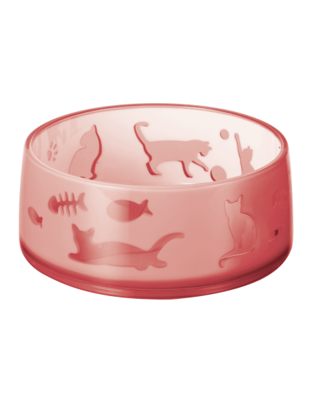 Comedero Duoworld Rojo 330ml - Para Gatos