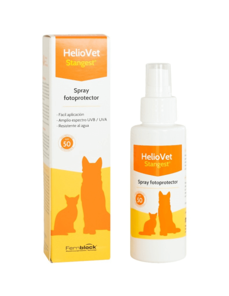 HELIOVET Spray Protector Solar SPF50+ 80ml - Para Perros y Gatos