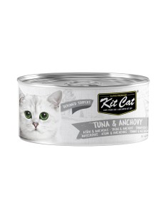 KIT CAT Toppers Atún con Anchoas 80g - Comida Húmeda para...