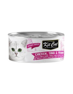 KIT CAT Toppers Pollo, Atún y Gamba 80g - Comida Húmeda...