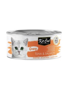 KIT CAT Gravy Atún con Salmón 70g - Comida Húmeda en...