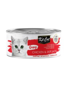 KIT CAT Gravy Pollo con Atún Bonito Skipjack 70g - Comida...