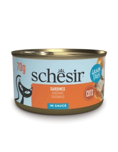 Schesir Sardinas 70g - Comida Húmeda en Salsa para Gatos