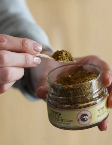 MR. BONES Toppers Mejillón de Labio Verde 100g - Para Perros y Gatos