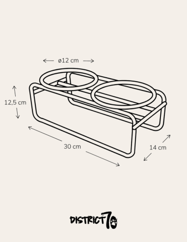 District 70 Soporte para Cuencos BUTLER...