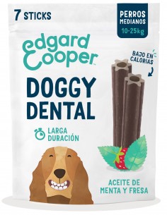 EDGARD & COOPER Fresa y Menta - Snack Dental Perro M (175g)