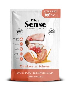 SENSE Bocaditos en Salsa Pollo y Salmón 100g - Comida...