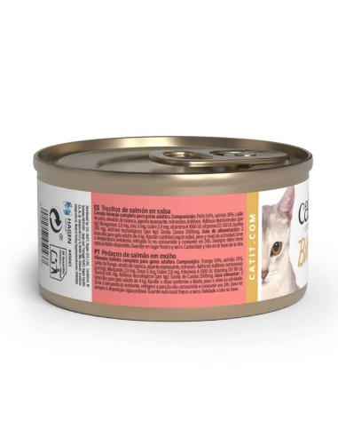 Catit Bites Trocitos en Salsa de Salmón 75g -...