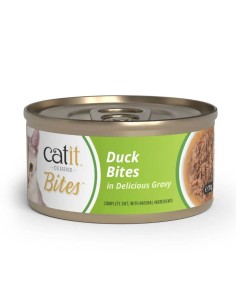 Catit Bites Trocitos en Salsa de Pato 75g - Para Gatos