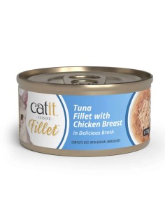Catit Fillet Atún desmenuzado con Pollo 75g - Para Gatos