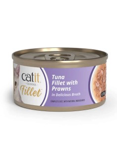 Catit Fillet Atún desmenuzado con Gambas en Caldo 75g -...